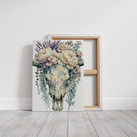 Skull Softened by Peonies