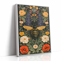 Full Buffet: Bee Among Poppies and Peonies