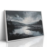 Quiet Valley Beneath Storm Clouds