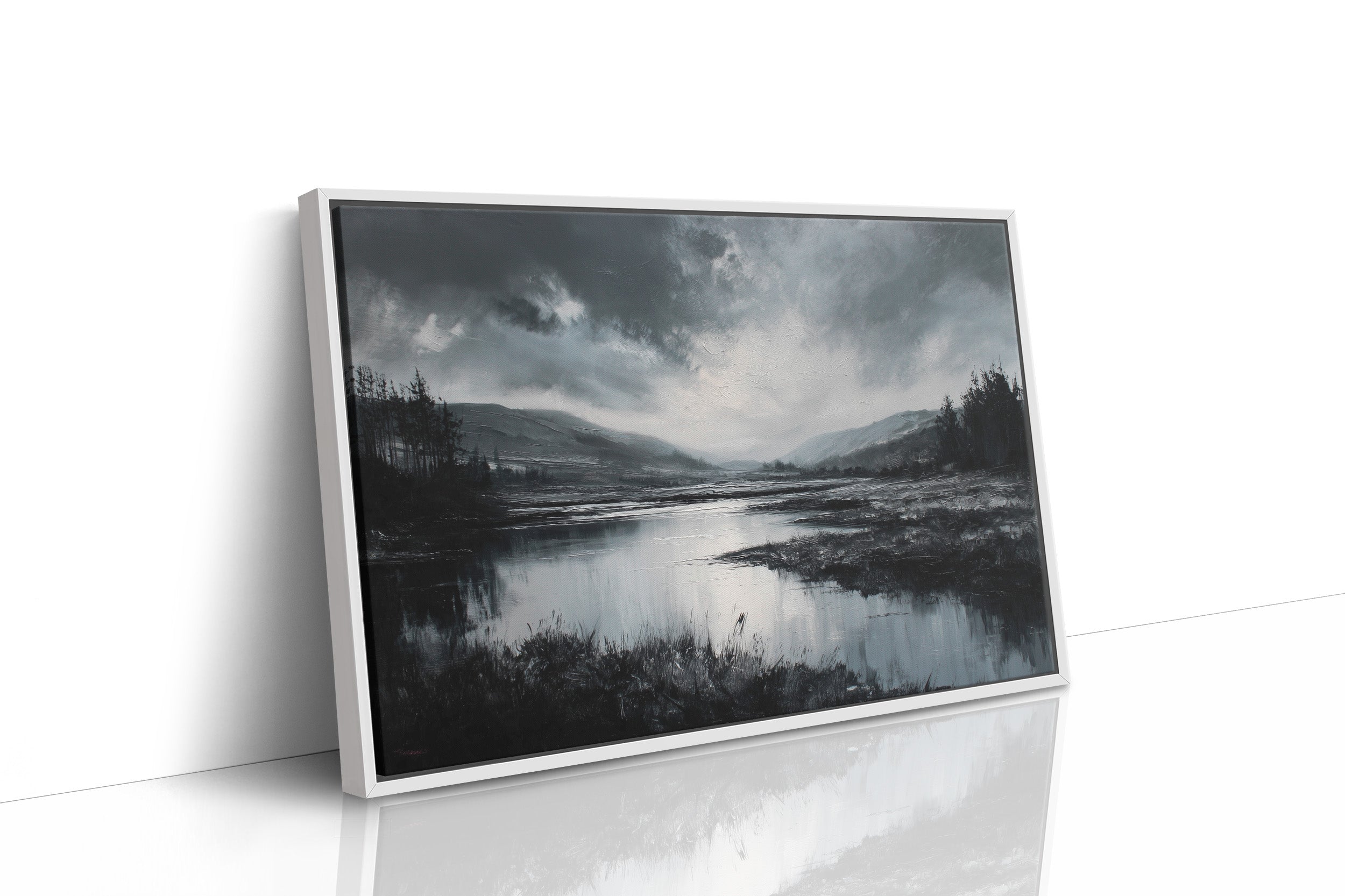 Quiet Valley Beneath Storm Clouds