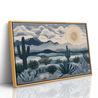 Moonrise Over the Saguaros