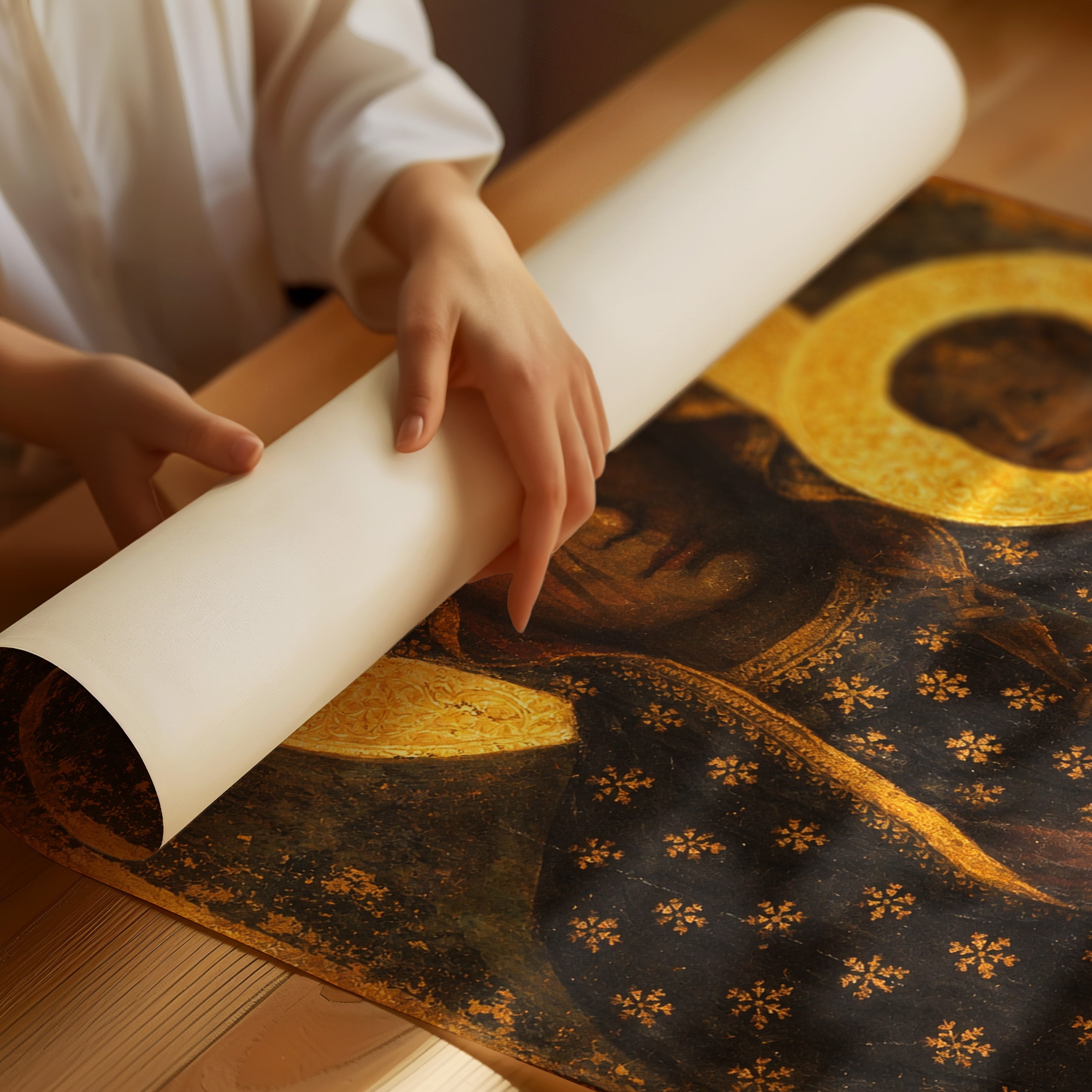 Byzantine Tears in Golden Halos