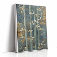 Bamboo Gardens Bathed In Moonlight