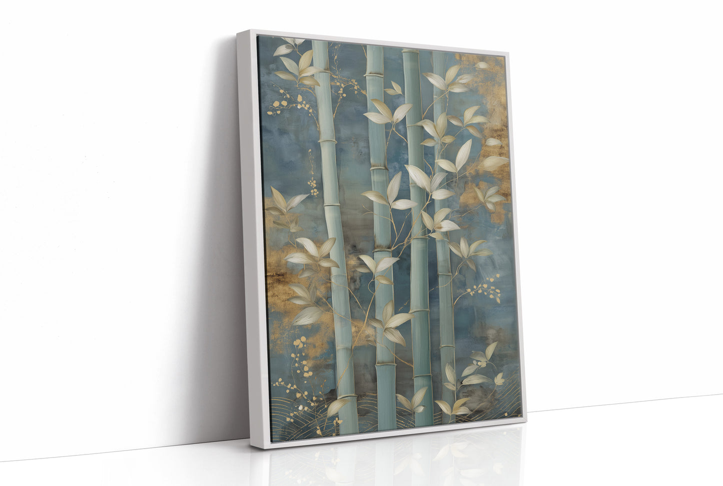 Bamboo Gardens Bathed In Moonlight