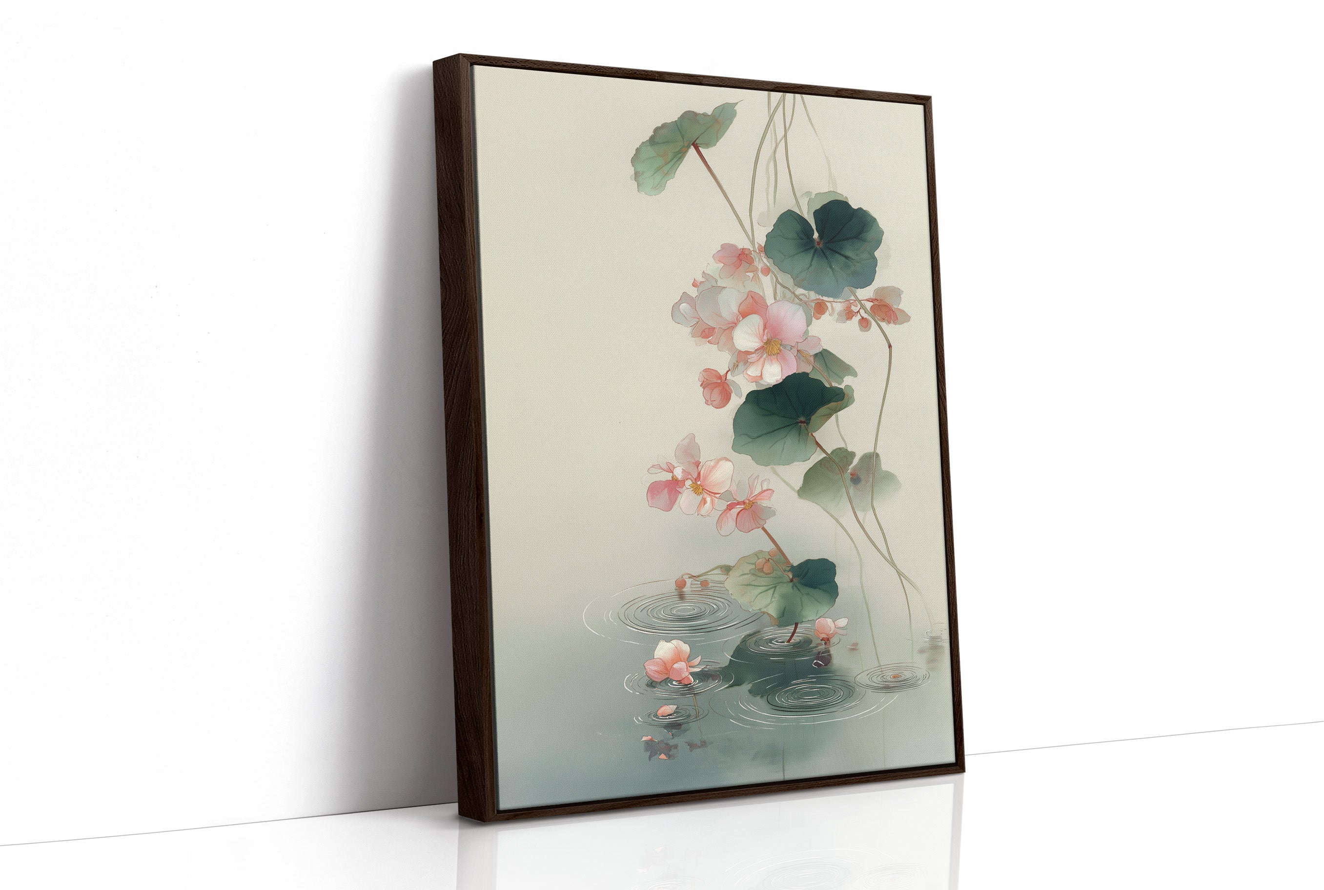 Lotus Petals Dance Above Water