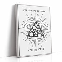 Midnight Pizza Glows Like Stars