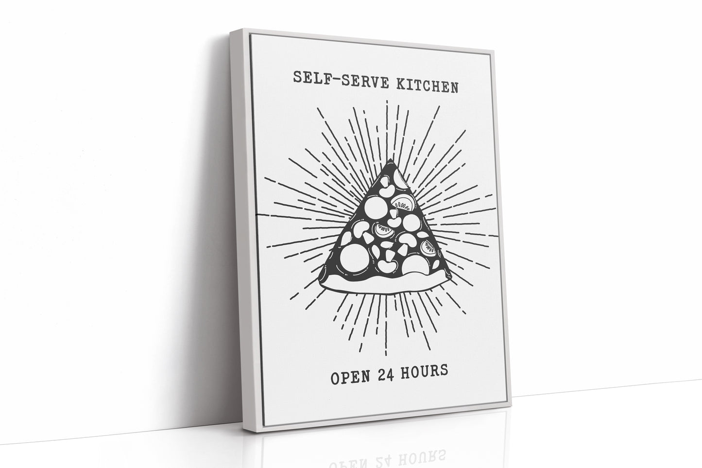 Midnight Pizza Glows Like Stars