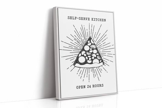 Midnight Pizza Glows Like Stars