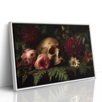 Roses Bloom Against Mortality's Canvas