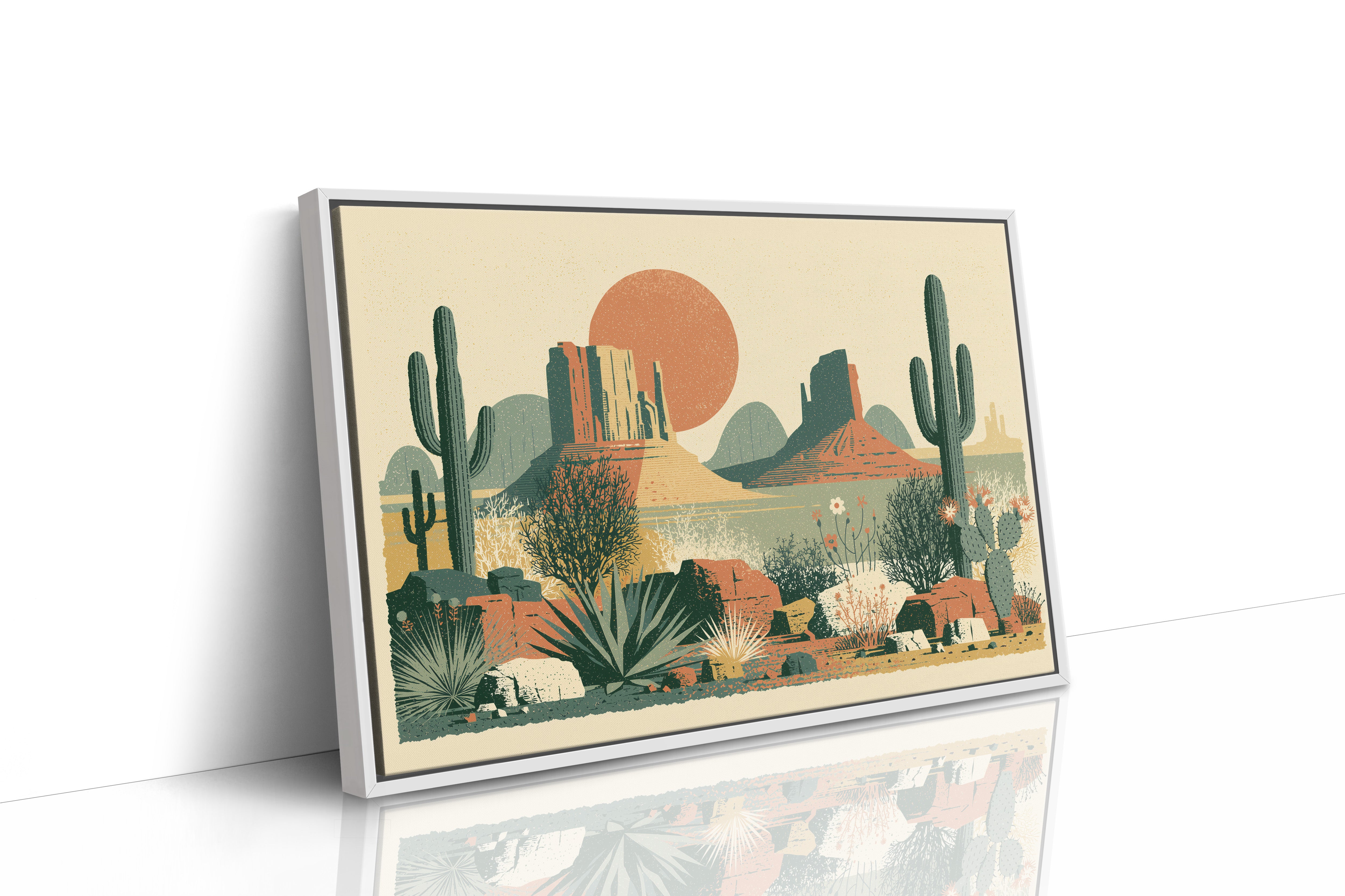 Desert Bloom at High Noon