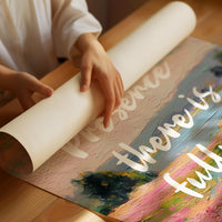 Sacred Words Across Pink Meadows