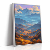 Autumn Light Cascades Through Mountains