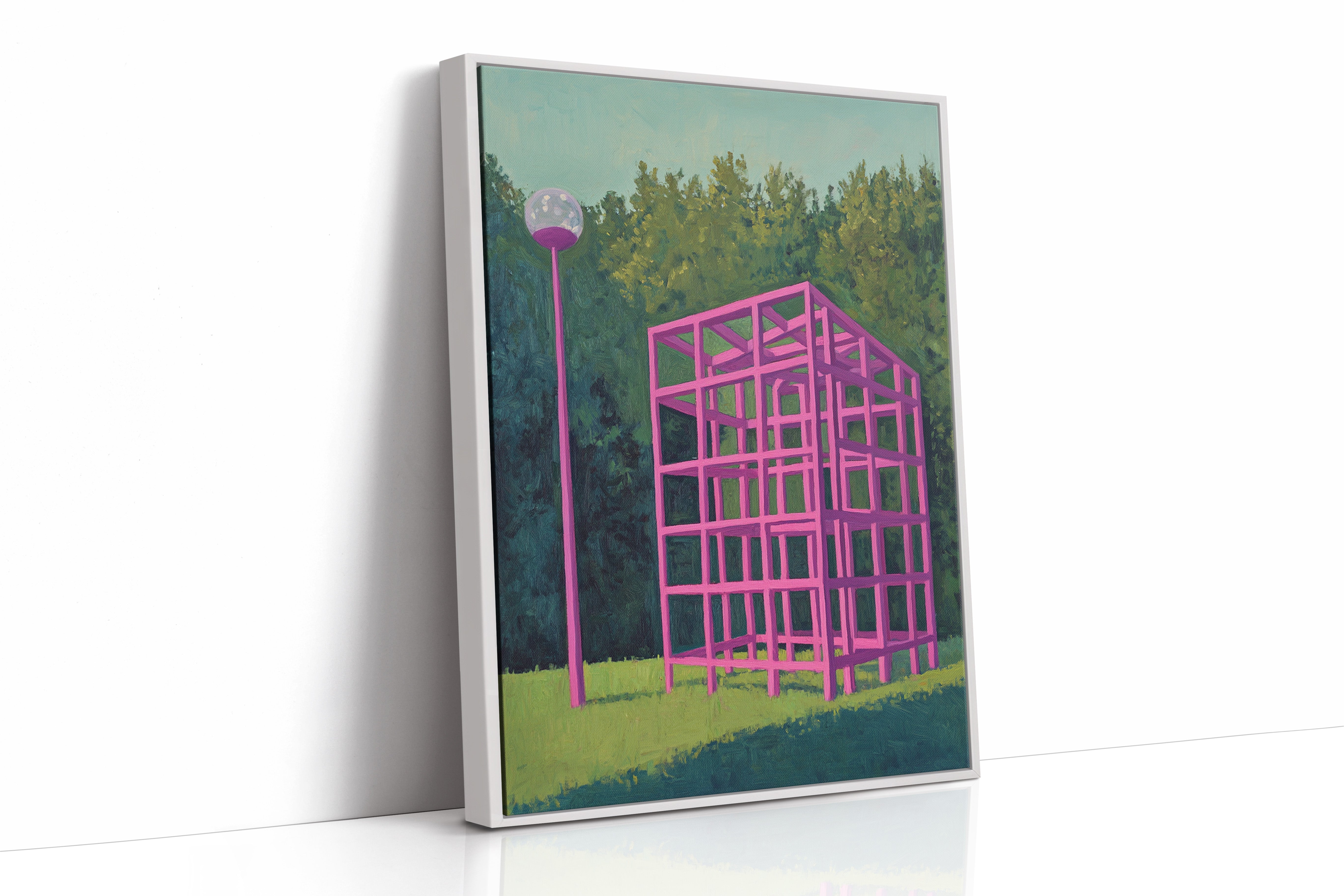 Pink Geometry Dreams In Forest
