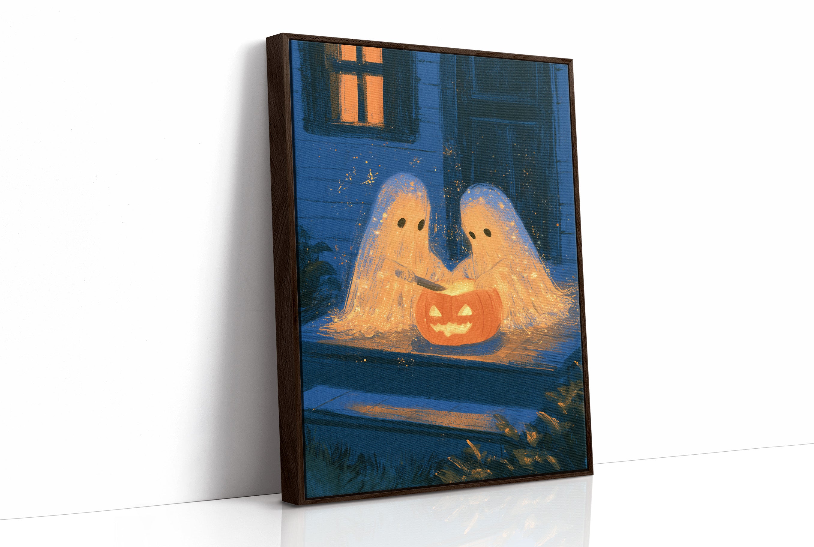 Two Ghosts, One Pumpkin