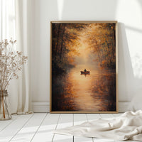Rowing Through Autumn's Embrace