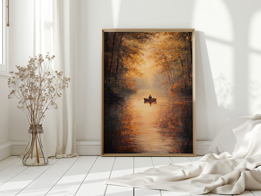 Rowing Through Autumn's Embrace