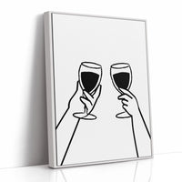 Wine Glasses Toast Silent Promises