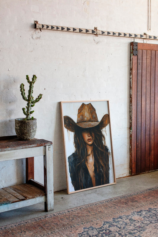 Whiskey Dust – Bold Western Cowgirl Print