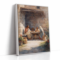 Ancient Courtyard's Sacred Gathering