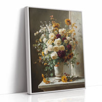 Roses And Dahlias Paint Autumn's Symphony