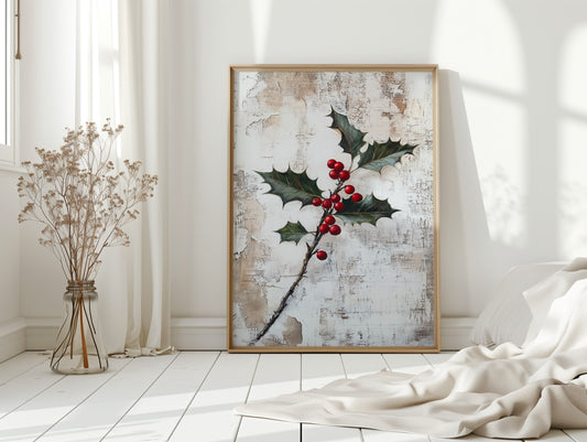 Berries Against Winter's Canvas