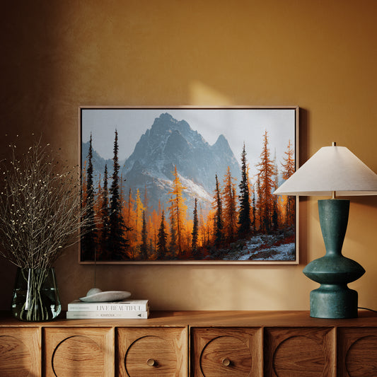 Autumn Fire Meets Mountain Frost