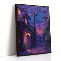 Cherry Blossoms Paint The Twilight Street