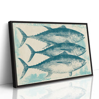 School of Tuna, Vintage Block Print