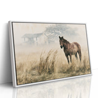 Horse and the Old Homestead