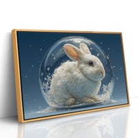 Rabbit Inside a Snow Globe