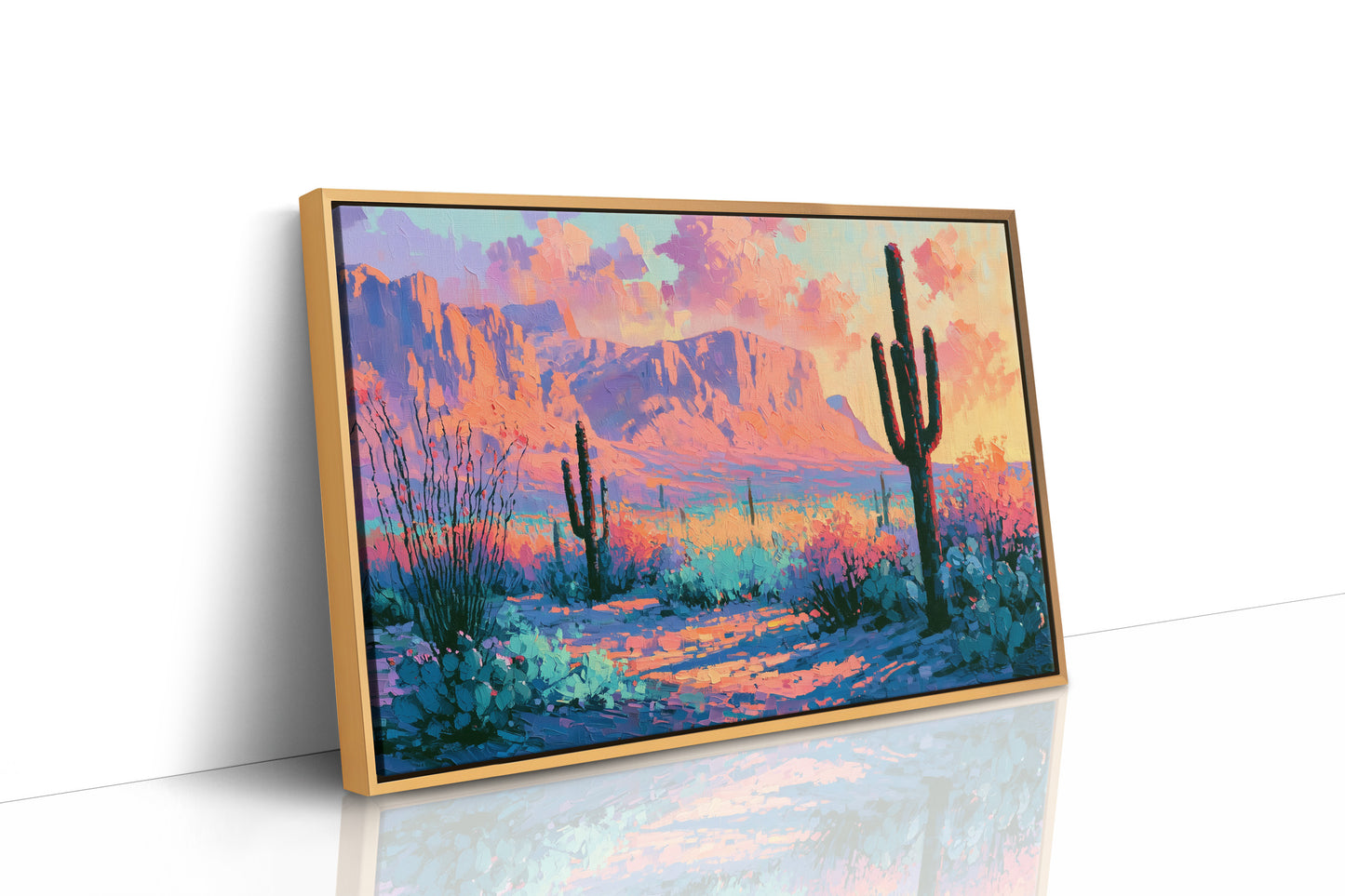 Saguaro Silhouettes at Twilight