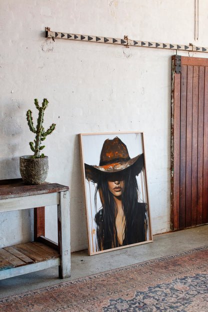 Ember Noir – Western Cowgirl Wall Art