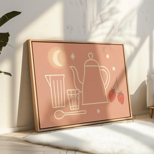 Moonlit Tea and Strawberries