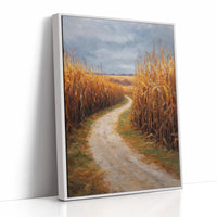 Autumn Path Through Golden Fields