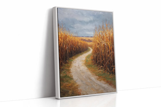 Autumn Path Through Golden Fields