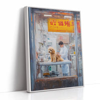 Patient Poodle At Golden Hour