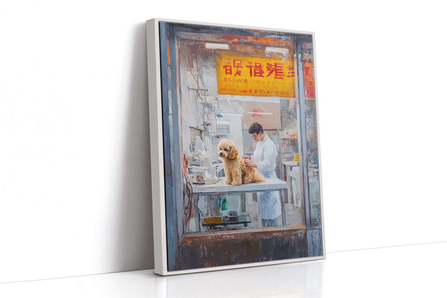 Patient Poodle At Golden Hour