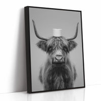Highland Humor In Monochrome