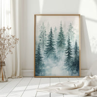 Veil of Mist Among Pines