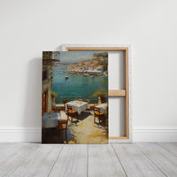 Mediterranean Terrace Awaits Twilight