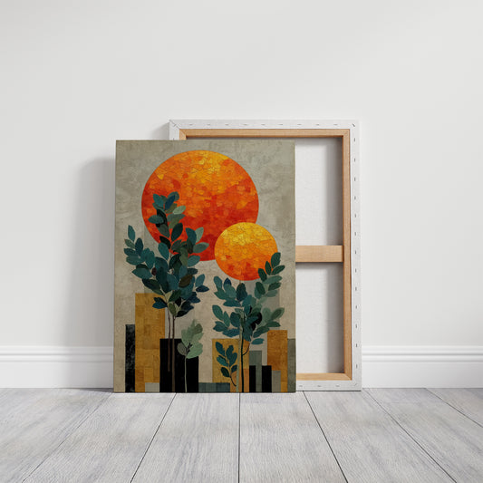 Twin Suns Dance Above City Gardens