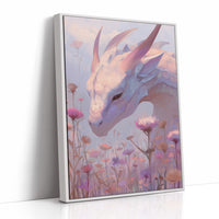 Dragon Bows Through Wildflower Mist