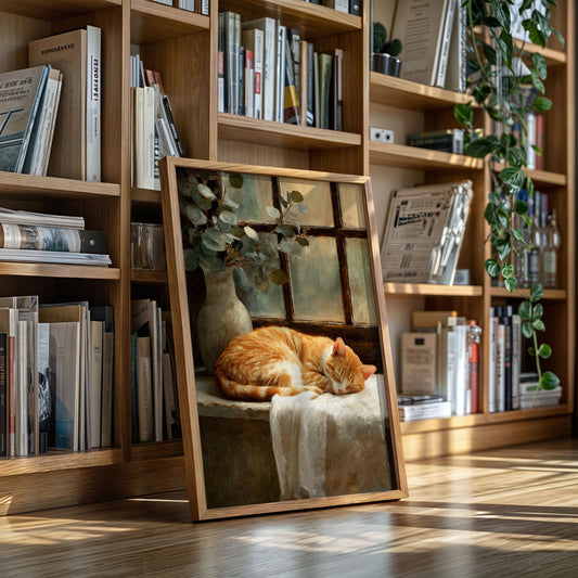 Naptime Beneath Sunlit Windows