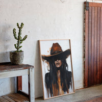 Midnight Dust – Western Cowgirl Wall Art