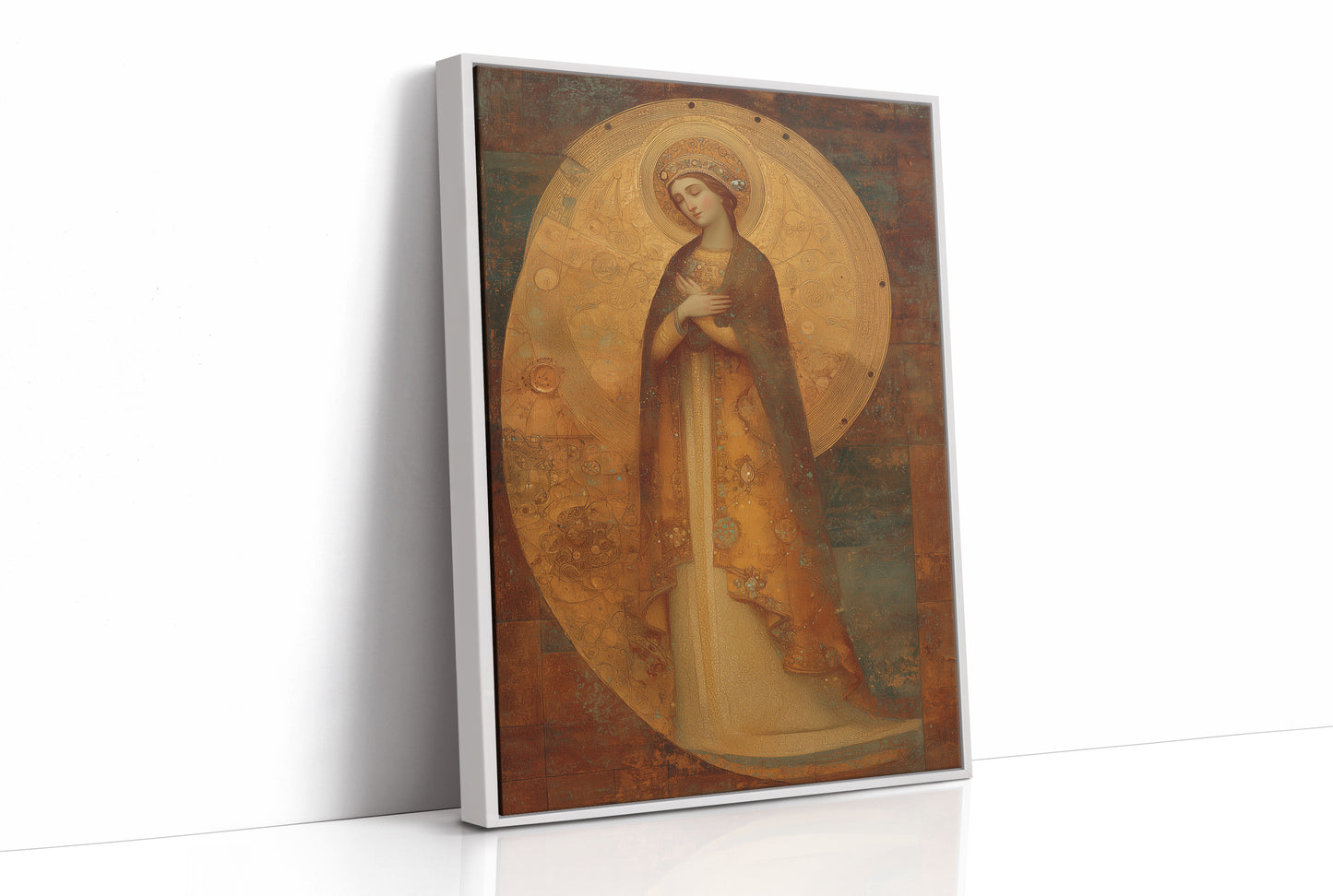 Gilded Devotion in Contemplative Silence
