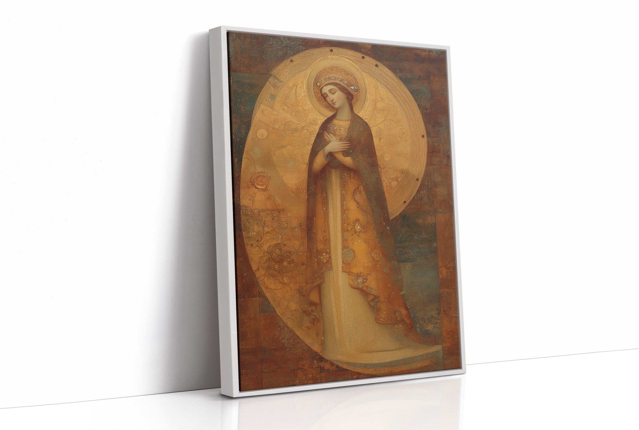 Gilded Devotion in Contemplative Silence