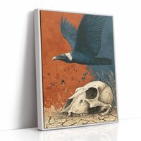 Vulture Over Cracked Earth