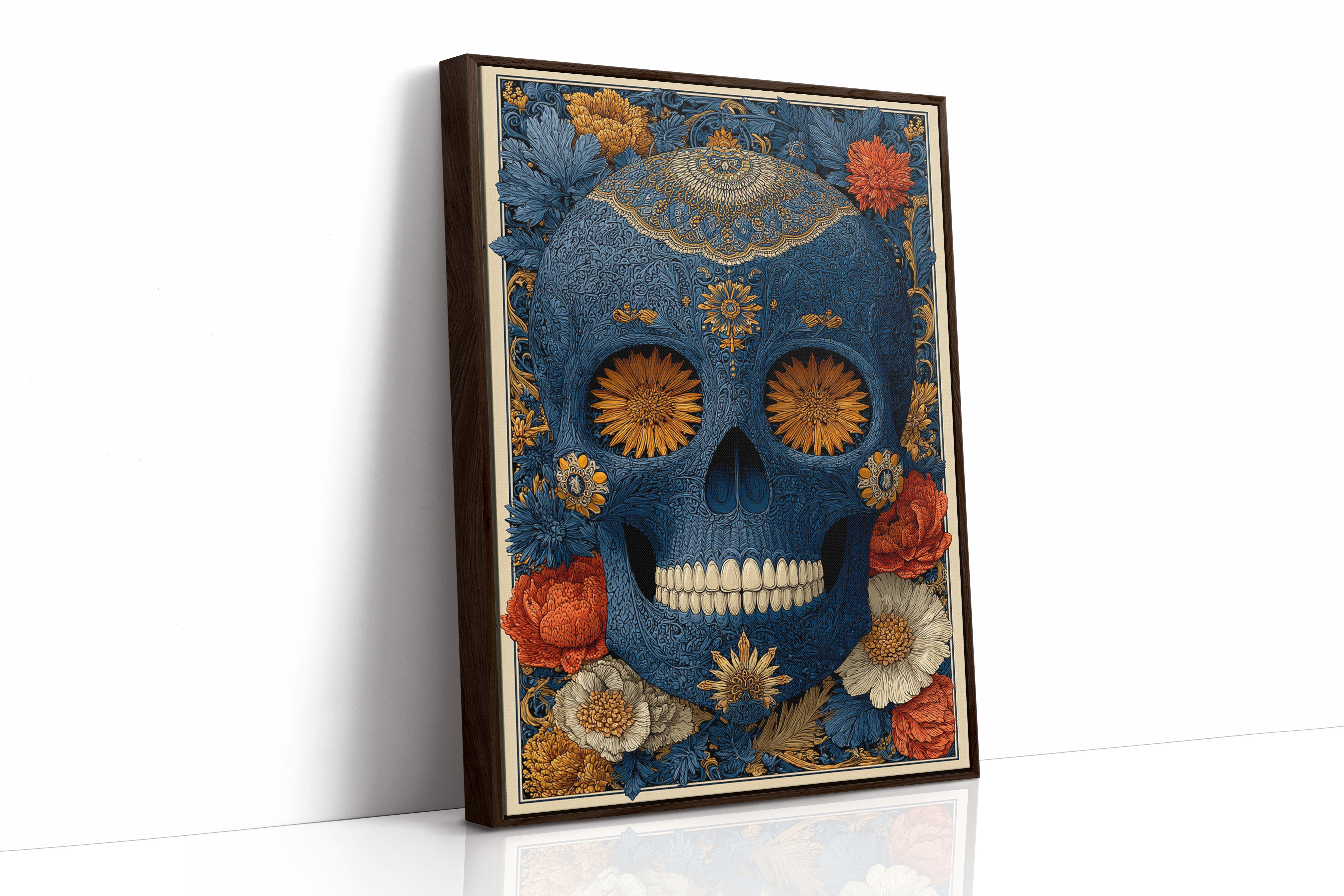 Floral Reverie Beneath Bone