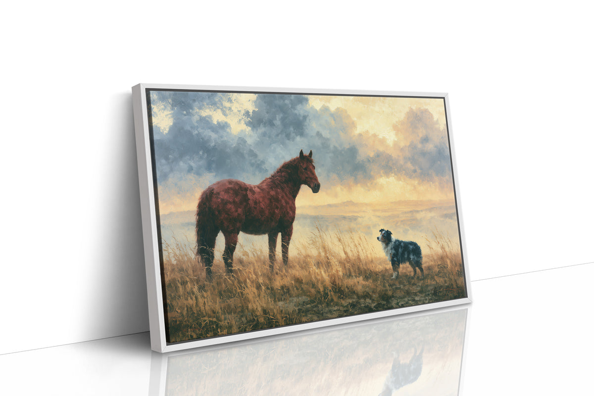 Bay Horse Meets the Shepherd