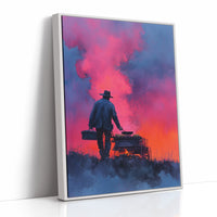 Chuckwagon Cook at Dusk
